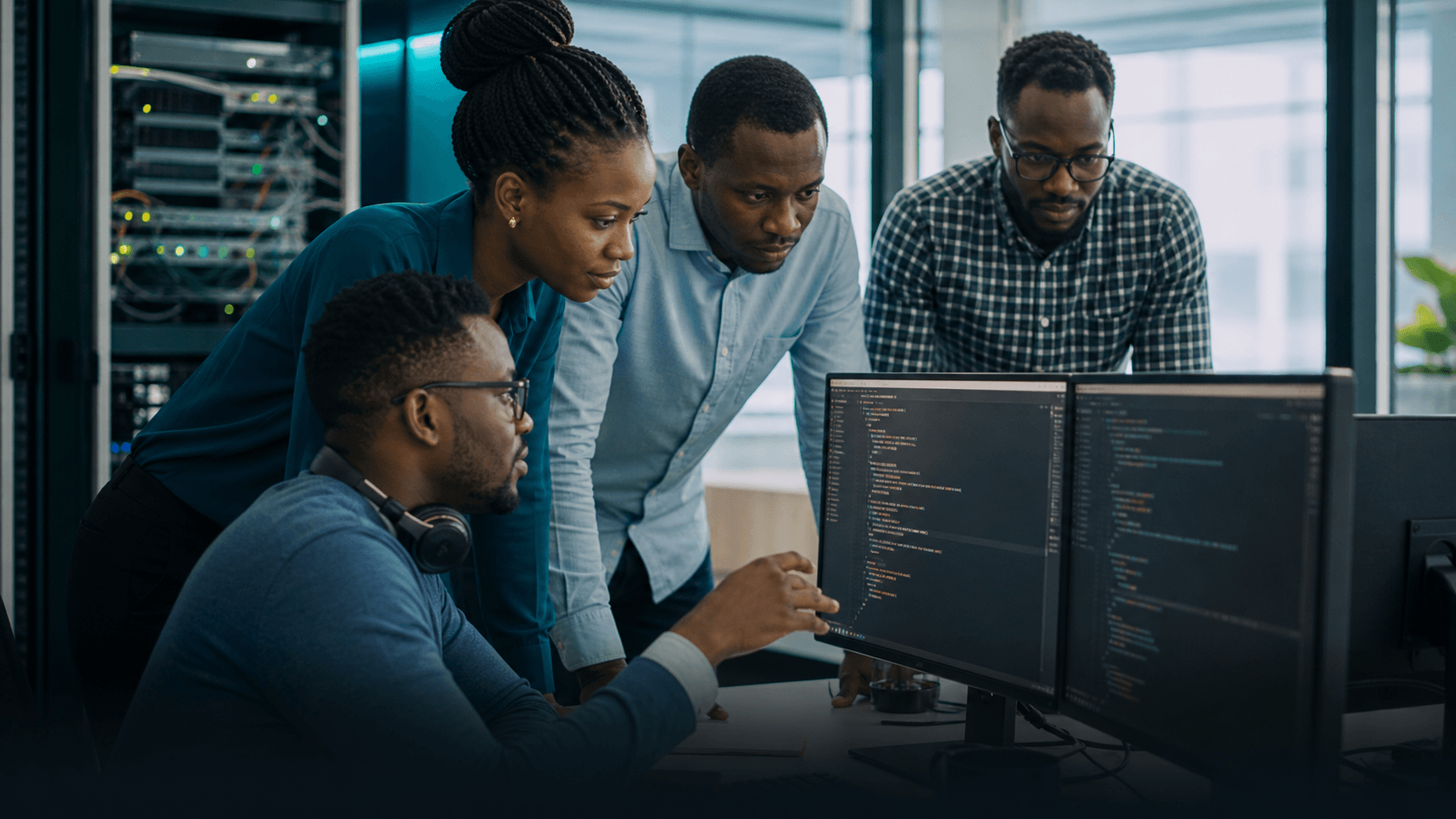 Salticon technology professionals working with business systems and infrastructure